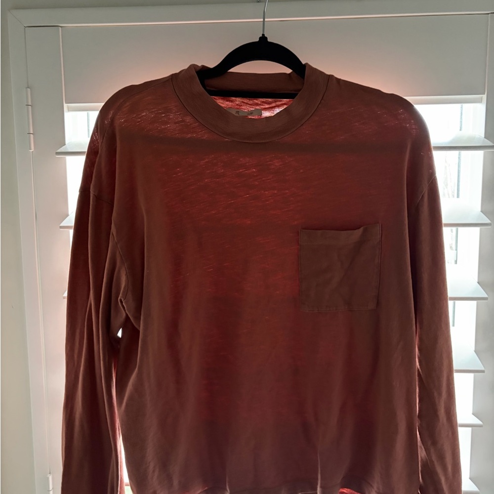 Madewell Women's Rust Long Sleeve Tee
